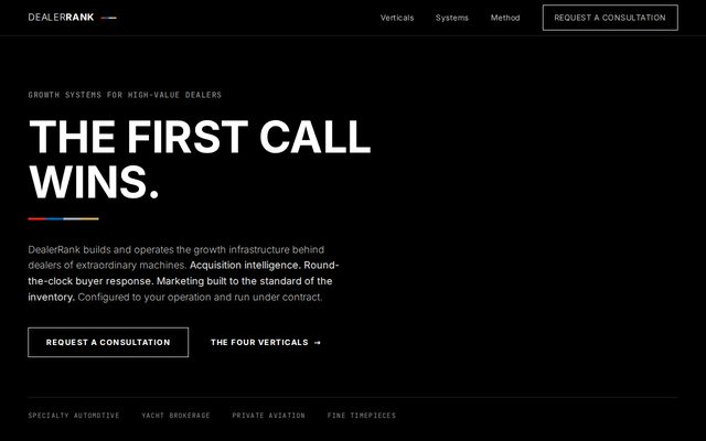 DealerRank homepage